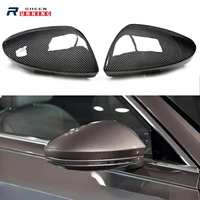 for audi a6 a7 a8 s6 s7 rear view mirror cover carbon fiber replacement style exterior side caps with lane assist 2019 up