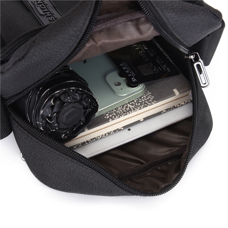 Men Oxford Crossbody Bags Travel Casual Good Qualtiy Outdoor Handbag Travel School Retro Tote Zipper Messenger Bag Shoulder Bag