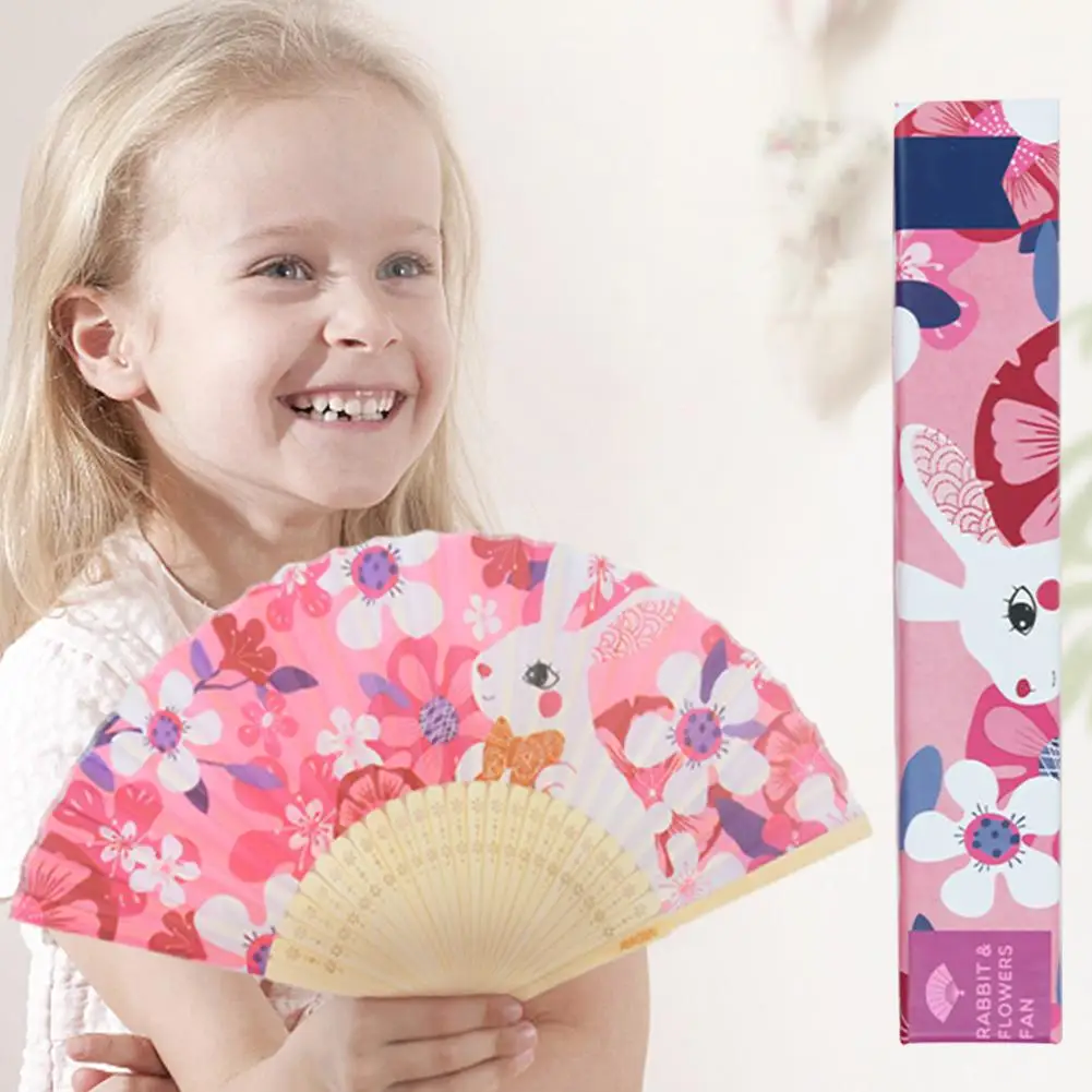 Детский Складной вентилятор мультфильм животных портативный Прохладный