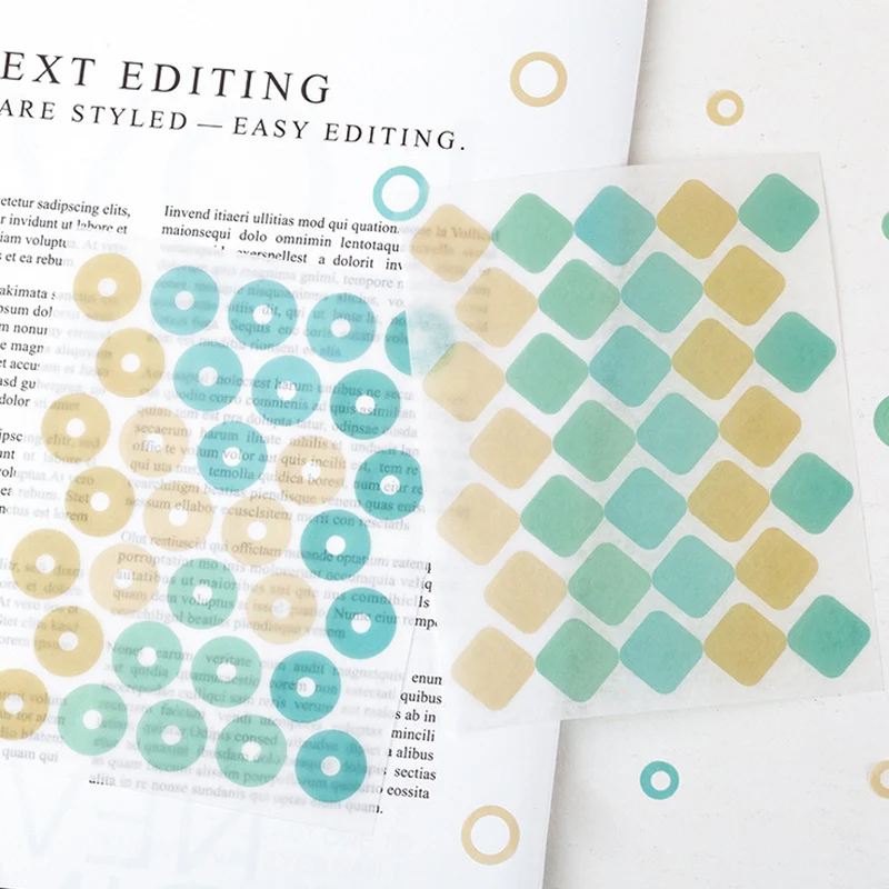 10 шт./партия галерея точечная однотонная бумага наклейка украшение сделай сам ablum