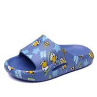 child cool slippers summer crok soft bottom kids eva flip flops lawn cartoon pictures blue cr beach flat slippers