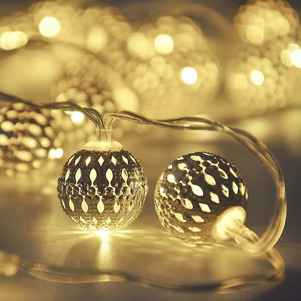 1.5m/3.0m/6m Globe String Lights LED Fairy Battery Operated for Indoor Party Patio Wedding Bedroom Christmas Trees | Лампы и освещение