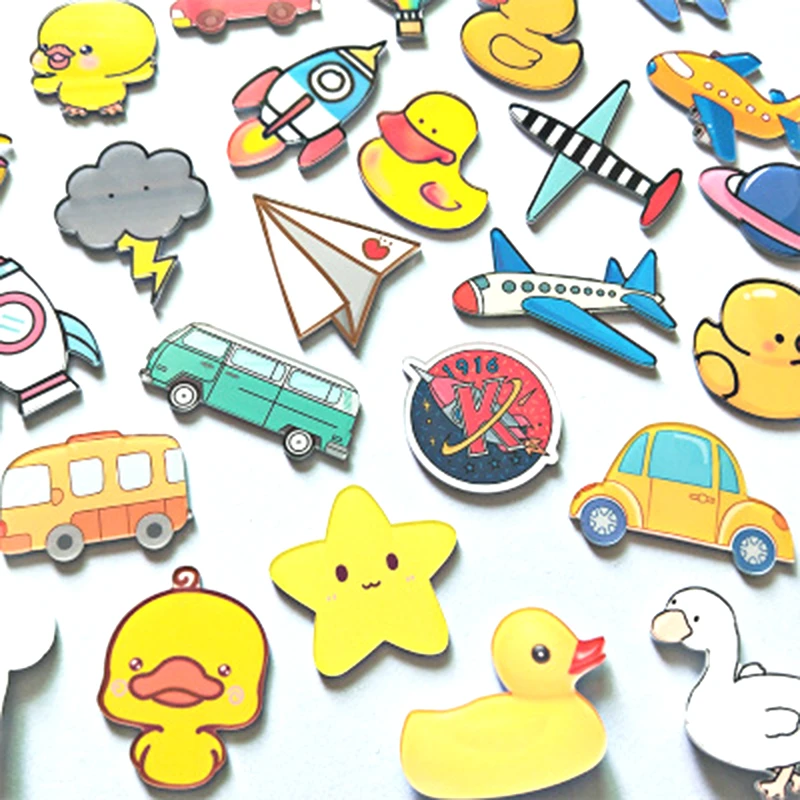 Рождество мультфильм утка самолет ракета акриловый кухонный декоративный