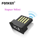 Bluetooth-адаптер FONKEN Mini BT5.0, USB-адаптер для ПК, приемник музыкальный с синими зубами, аудиопередатчик для ТВ, ПК, автомобиля, беспроводной адаптер