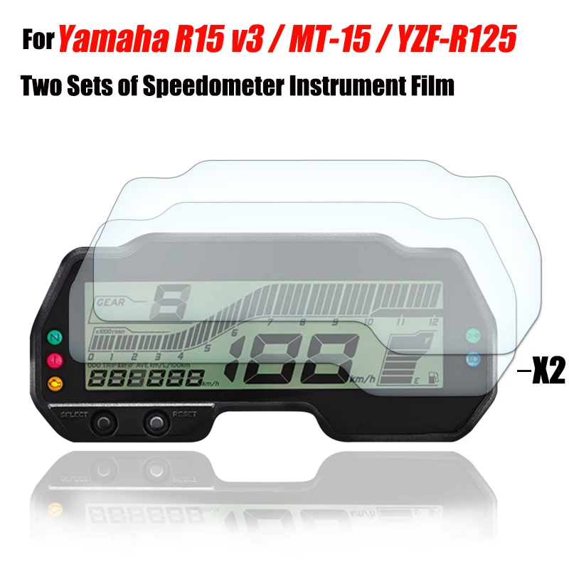 

For Yamaha R15 v3 2017-2020 MT-15 MT15 YZF-R125 MT-125 Motorcycle Cluster Scratch Protection Film Screen Protector