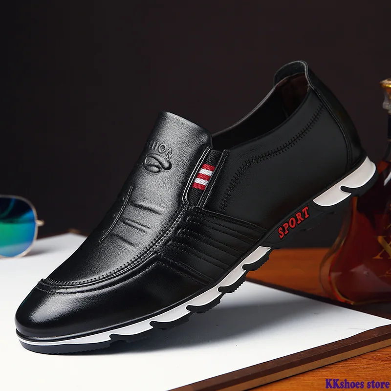 

New Leather Shoes Men Casual Shoes Comfort Men Shoes Youth Driving Shoes Men Loafers Male Footwear Mocassins Leather Shoes