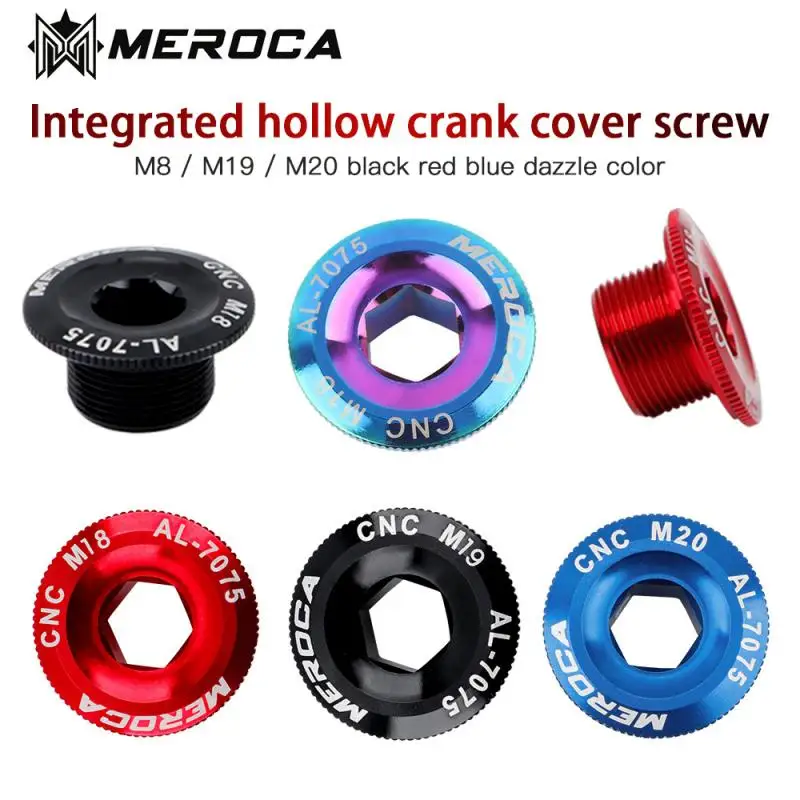

MTB Aluminum Alloy CNC Screw Mountain Bike Crank Cover Screws M18/M19/M20 Bolt For SHIMANO Iamok Bicycle Parts Free shipping