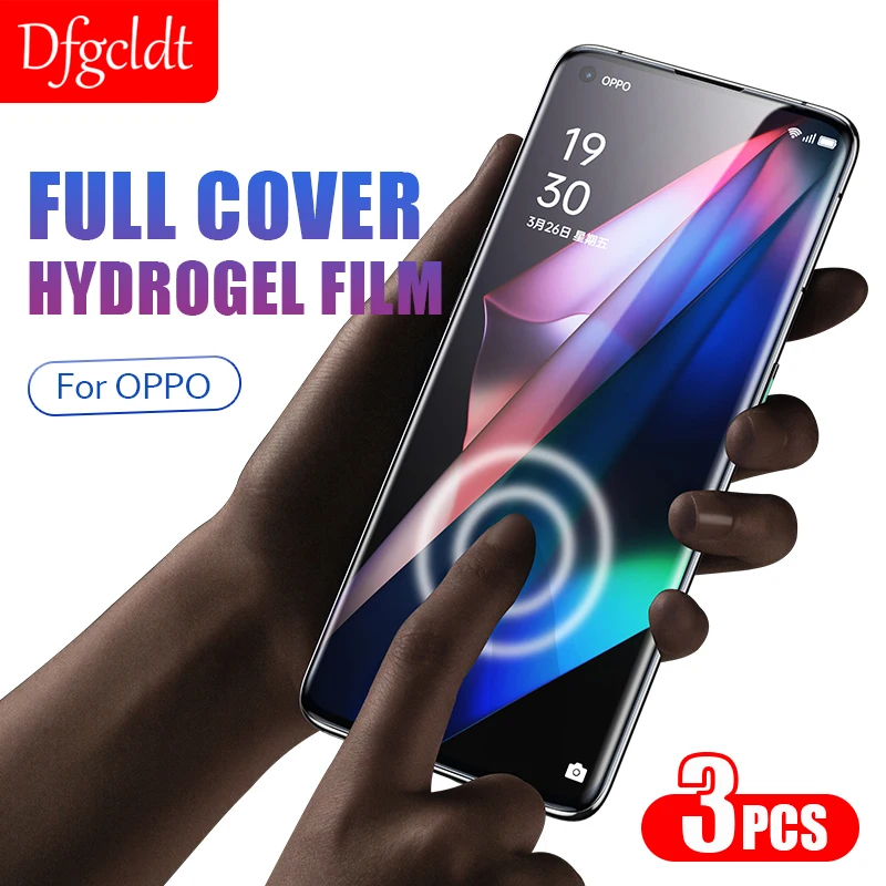 

Защитная пленка для экрана OPPO Find X3 X2 Neo Reno 3 4 5 Pro A9 A5 2020 A52 A53 A72 A91 Reon 2z 4 5 Lite, Гидрогелевая, 3 шт.