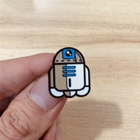 disney star wars brooch r2 d2 metal enamel badge cartoon clothing pin couple backpack ornament jewelry gift for friends