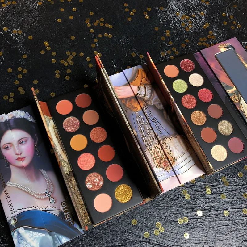 Палитра теней для макияжа палитра с металлическим блеском 12 цветов |