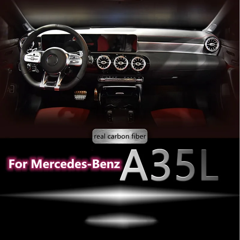 

For Mercedes-Benz Real Carbon Fiber Interior Modification for Drive right 2020 style CLA45 CLA35 A35 A35L A45 Aclass CLA W177