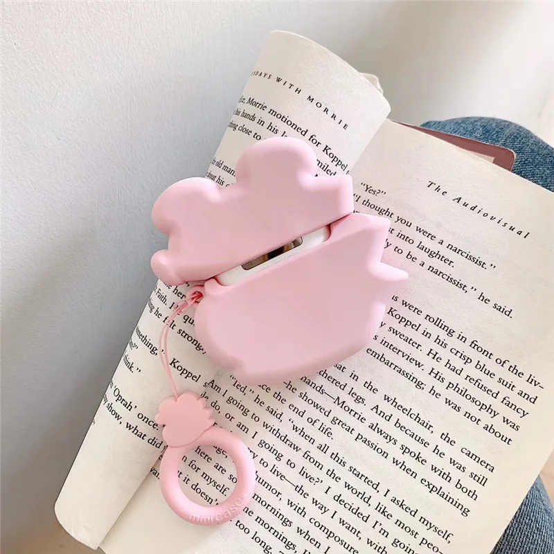 Bluetooth чехол для наушников Airpods милые аксессуары чехол для Airpods 2 Силиконовый 3D дизайн Crayon Shinchan с кольцом для ключей