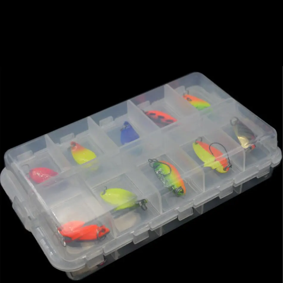 JYJ box package colorful 2.5 g 3g 3.4g 4.5g hard metal fishing spoon lure set walleye trout spoon baits spoon jig baits images - 6