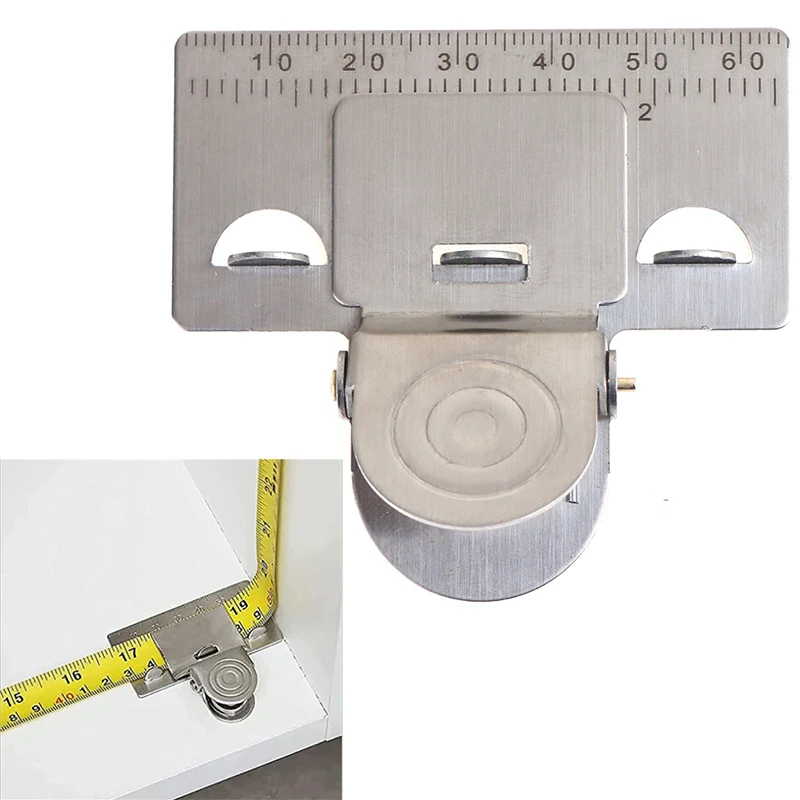 

1PC Metal Measuring Tape Clip Holder Precise and clear Measuring Tool Woodworking Accessories Wood Measure Locate Tools