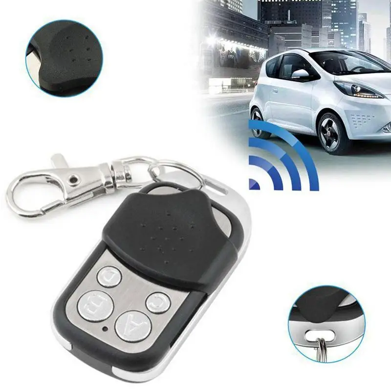 

433Mhz Wireless Copy Remote Controller Electric Vehicle Garage Door Key Universal Four Buttons for Gate Garage Door Car Keychain