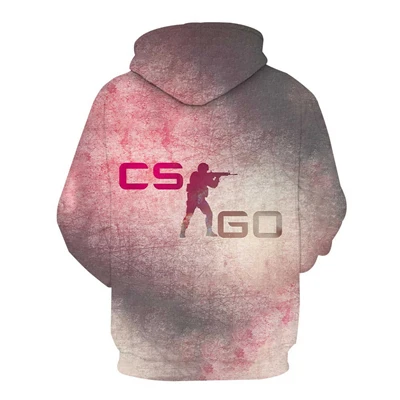19 осень новая мужская Толстовка забавная игра CS GO 3D печать Толстовка Мужская Уличная толстовка мужская и женская хип-хоп пуловер большой размер Одежда
