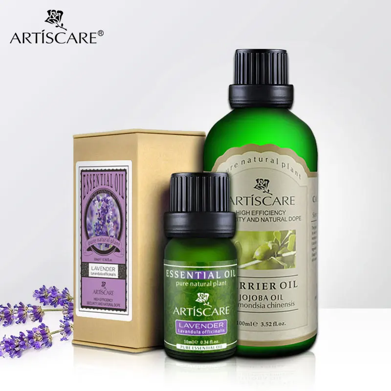 ARTISCARE Лавандовое чистое эфирное масло + основное жожоба мощные Увядшие следы от акне высокоэффективное