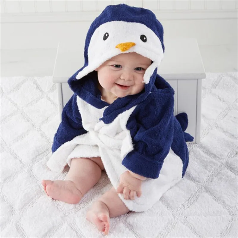 Cartoon Animals Baby Robes Elephant Soft Comfortable Long-Sleeve Long children's pajamas Girls Robes Baby Boy pajamas
