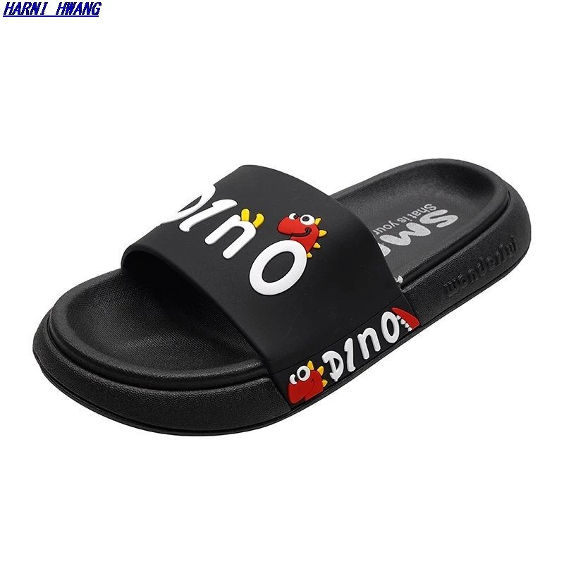 

Summer fashion women's slippers cartoon dinosaur thick-soled sandals ladies couples casual girls bathroom shoes 36-45 wholesale