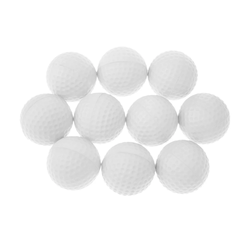 

10PCS Practice Golf Balls Soft Elastic Indoor Outdoor Training Golf Balls