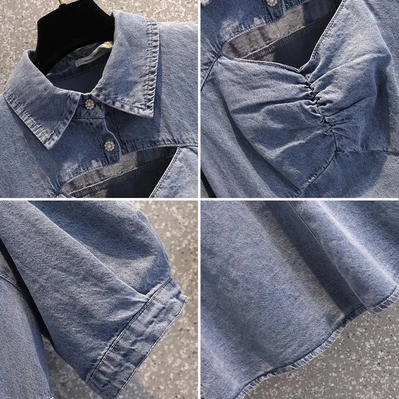 Женская обувь в винтажном стиле голубого цвета комплекте платье размера плюс 4XL