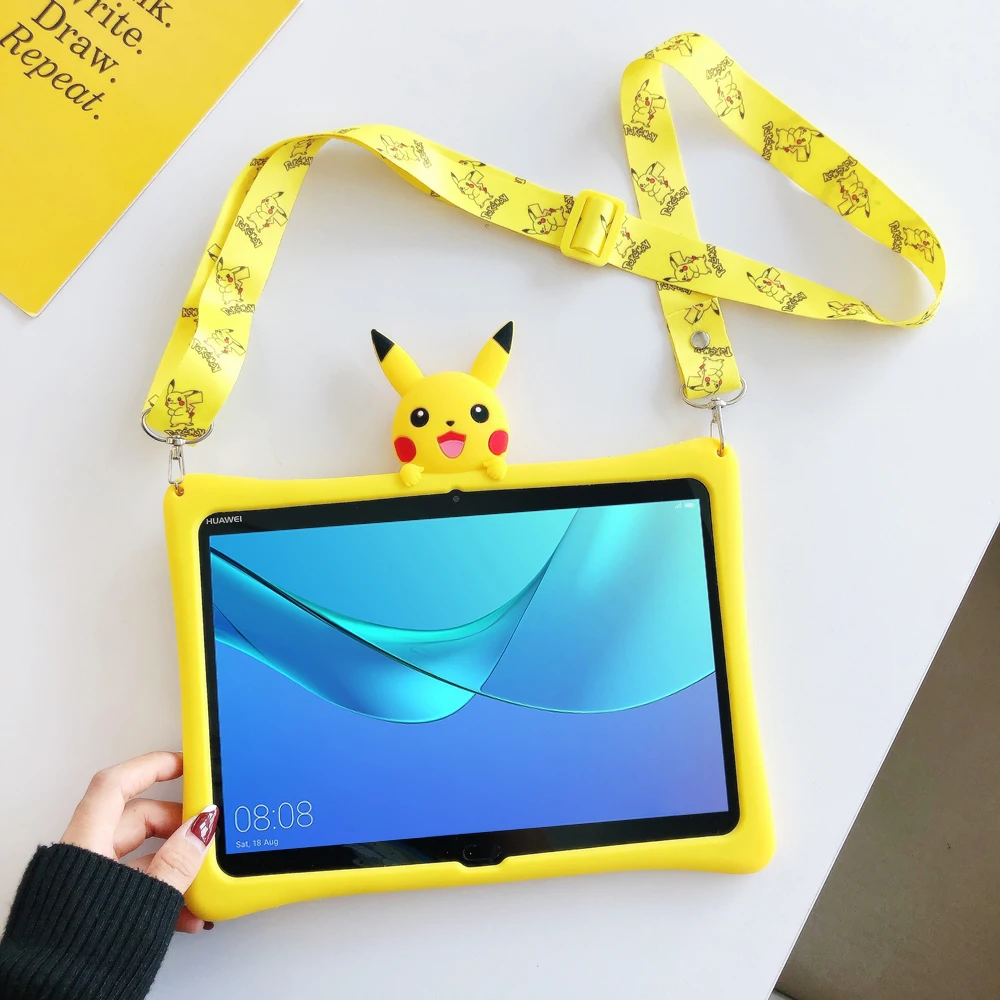 Чехол для Huawei MediaPad M3 M5 lite 8 0 10 1/M6 4 мультяшный детский чехол T3 9 6 T5 1 ''силиконовый