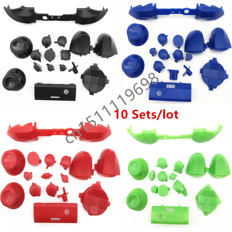 

10 комплектов сменных кнопок для контроллера Xbox серии S и Xbox серии X, кнопки для пуска бампера LB RB LT RT D-pad ABXY, кнопки для запуска и задней панели