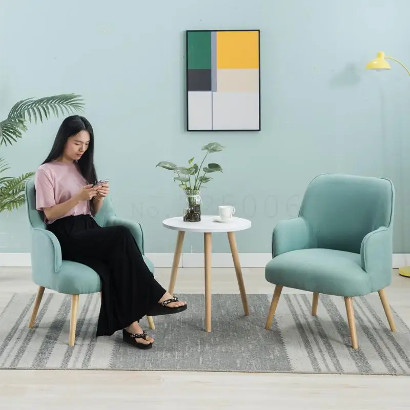 Одиночный диван десертный магазин для ленивых мини-квартир Балконный стол и стул