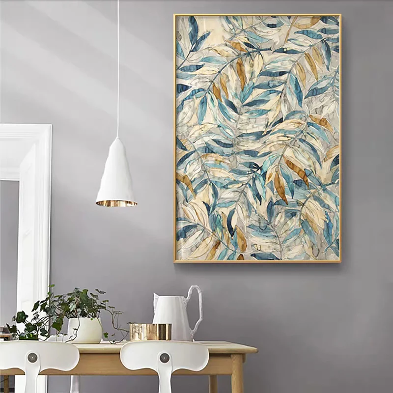 

Painting Watercolor Ieaf Wall Posters And Hd Print Art Boreal Europe Style Of The Modern Home Decoration Design