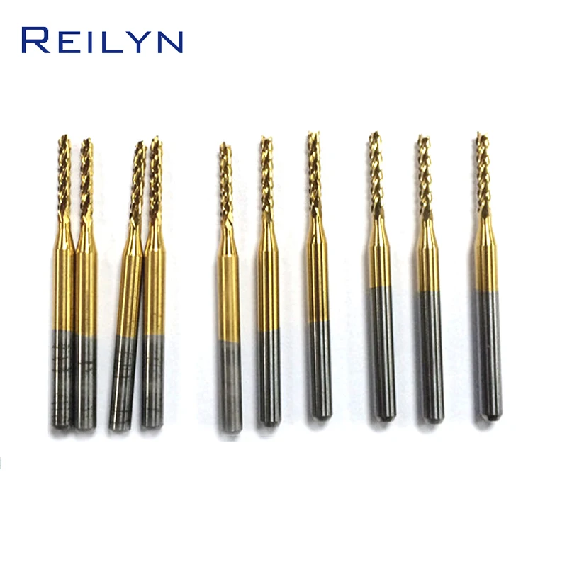 

2 Pieces 0.5/1.0/1.3/1.5/1.8/2.0/2.5/3.0/3.175mm Milling Cutter Machine Tool Accessories Milling Bit Engraving Drill Wholesale