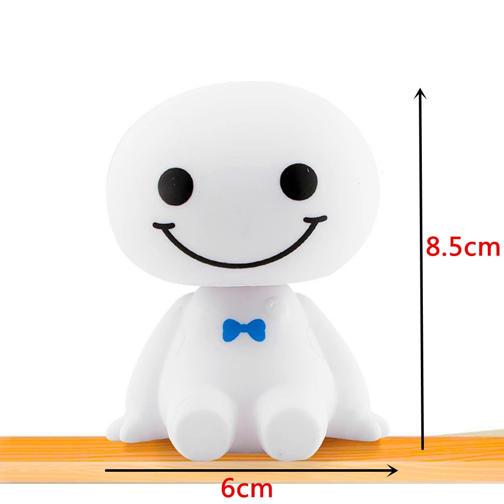 Мультяшный пластиковый робот Baymax Вибрирующая голова фигурка украшения для