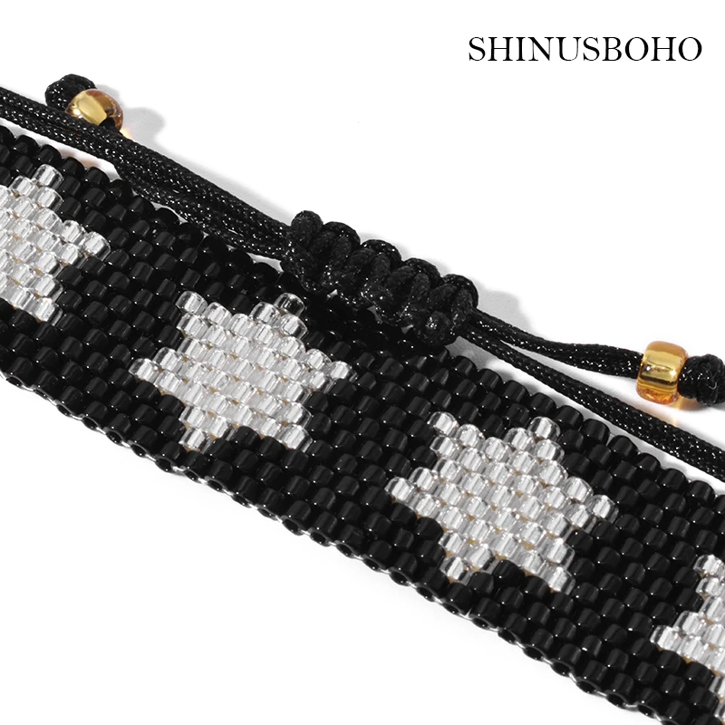 

MIYUKI Bracelet For Women Lucky Turkish Star Bracelets Pulseras Mujer 2020 Jewelry Letter Handmade Chain Bracelets