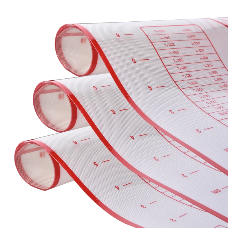 Складной антипригарный силиконовый коврик для выпечки замеса теста лоток