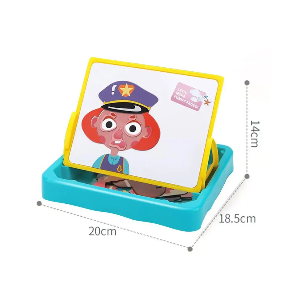 

Children Magnetic Toy Kids Wooden Puzzle Game Toy Kids Early Educational Brain Teaser Wooden Toy Intellectual Jigsaw Board