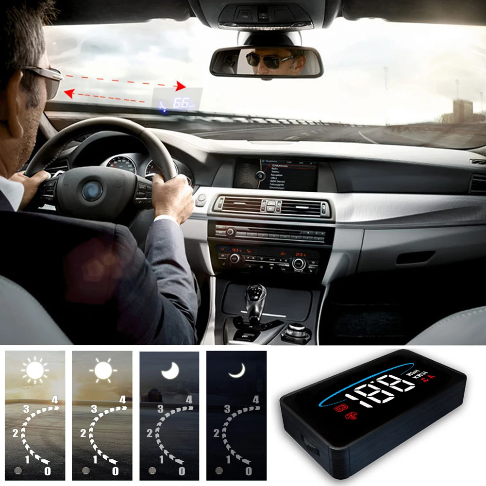 HUD OBD2 автомобильный коллиматорный Дисплей лобовое стекло проектор