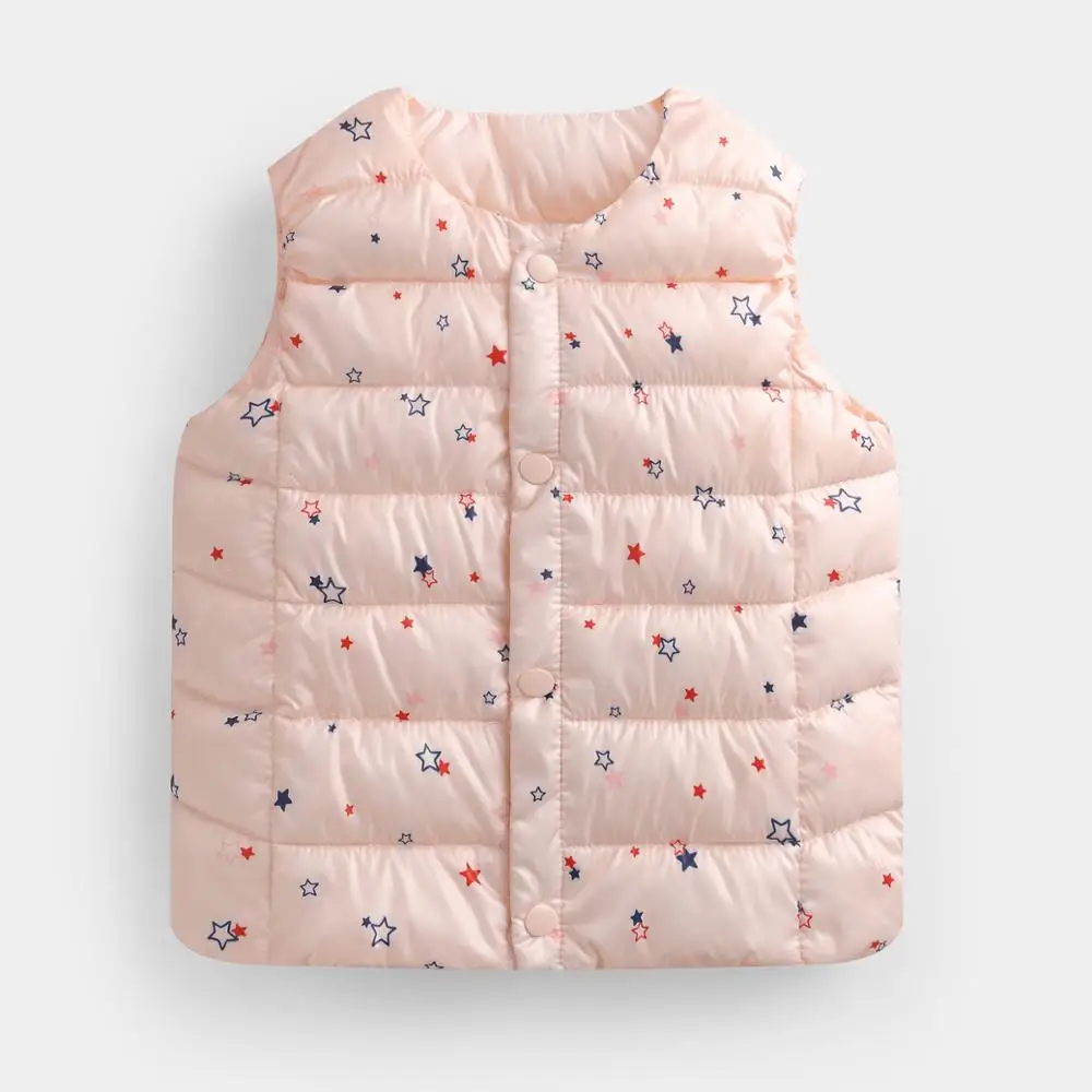 Детский хлопковый жилет на пуху теплая куртка для мальчиков и девочек осень зиму