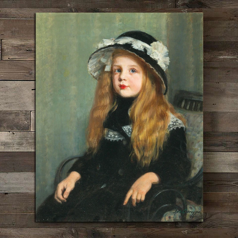 Картина на холсте Correggio Little Girlr декор для гостиной и дома современные Фотообои |