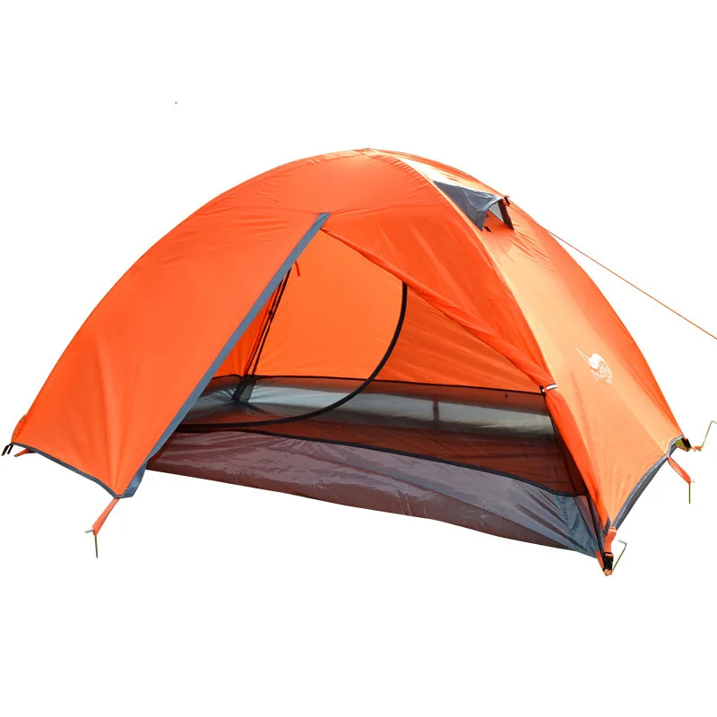 

Backpacking Tent, 2-person Aluminum Pole Lightweight Camping Tent, Double-layer Portable Handbag, Suitable for Hiking, Travel