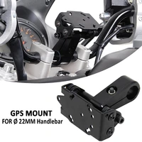 new black motorcycle accessories for %c3%b8 22mm handlebar gps mount with handlebar clamp phone bracket holder