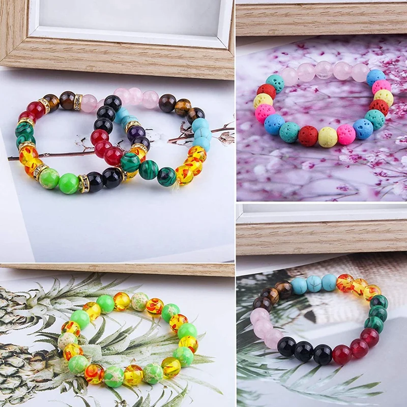 

Volcanic Stone Weathered Agate Chakra Bead Set 15 Grid Diy Jewelry Accessories Earring Bracelet