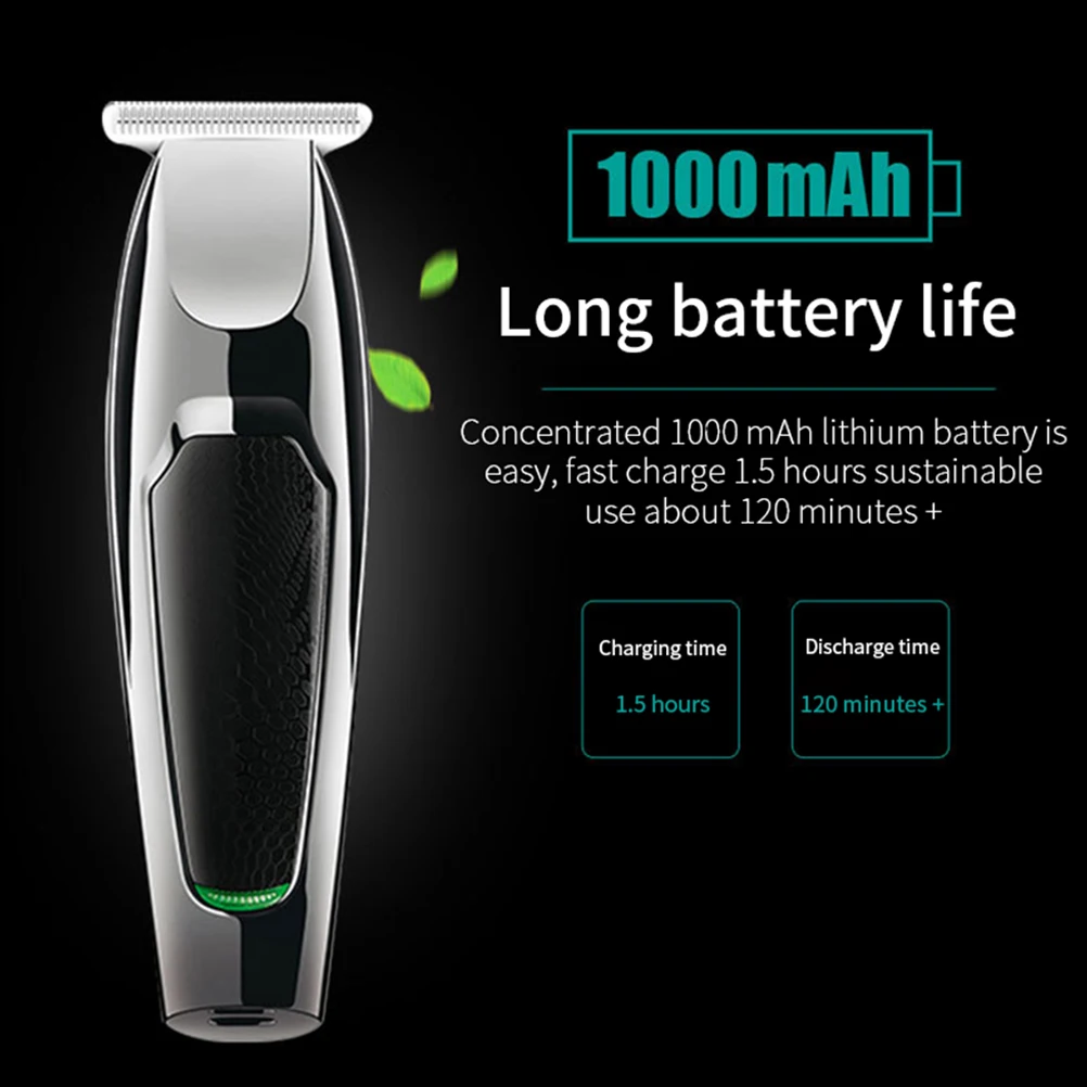 

Professional Rechargeable Electric Adjustable Hair Clipper 0 Head USB Charging Hair Beard Trimmer with 5 Limit Combs VGR030