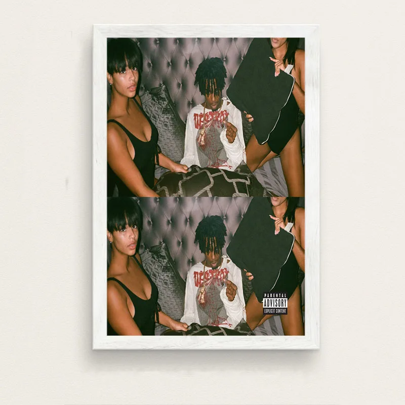 2 Playboi Carti популярный музыкальный альбом хип-хоп рэп-звезда художественное полотно плакат настенное украшение для дома высокое качество домашний Декор без рамки o428 - Цвет: 2