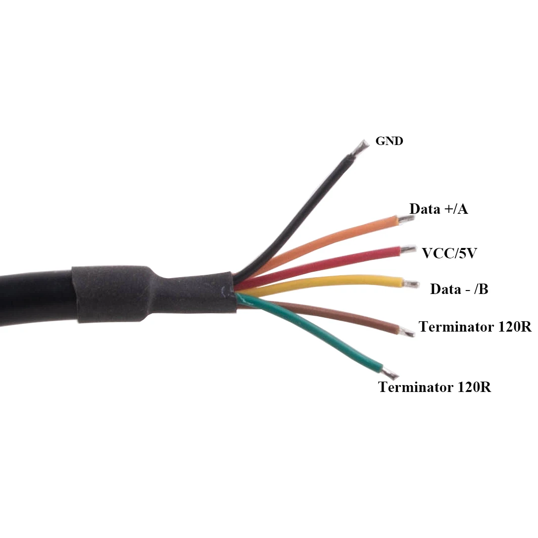 Кабель-переходник с USB на RS485 последовательным портом 6pin провод концевой FTDI чип