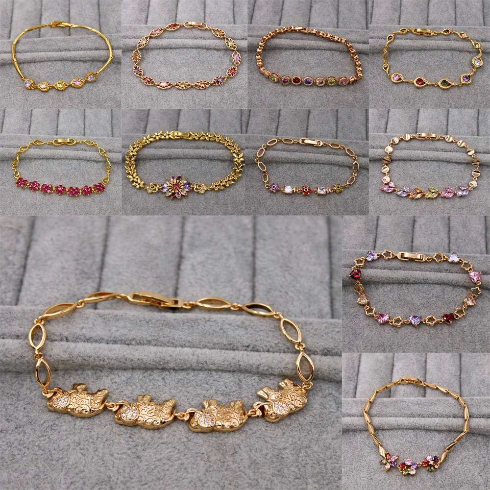 Модные браслеты с каплей воды из меди и камнем циркон для женщин, соединенные цепочкой с скрытой застежкой на надежности браслета, модные украшения для ювелирных аксессуаров.