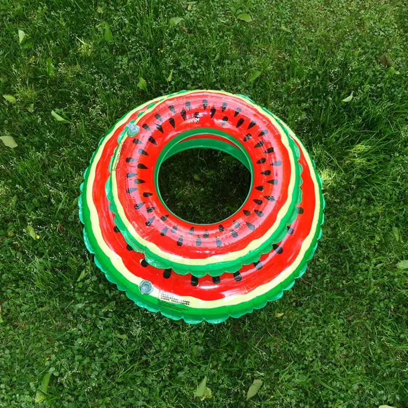 

Cute Beach Watermelon Inflatable Swimming Ring Inflatable Pool Float Circle Children Swimming Circle Pool Toys swimming vacation