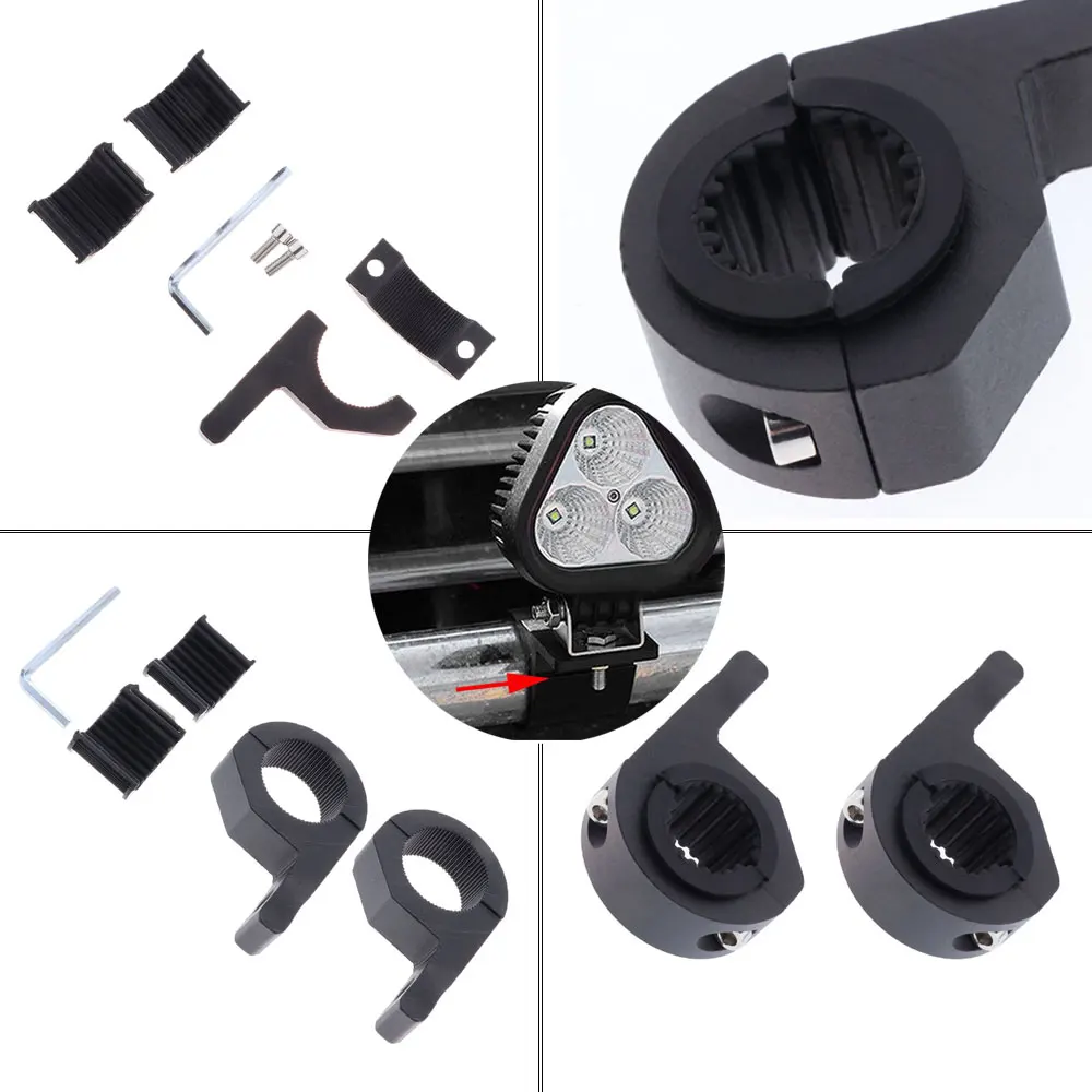 Black Front Rear Motorcycle Turn Signal Light 33mm Fork Clamp Durability | Автомобили и мотоциклы