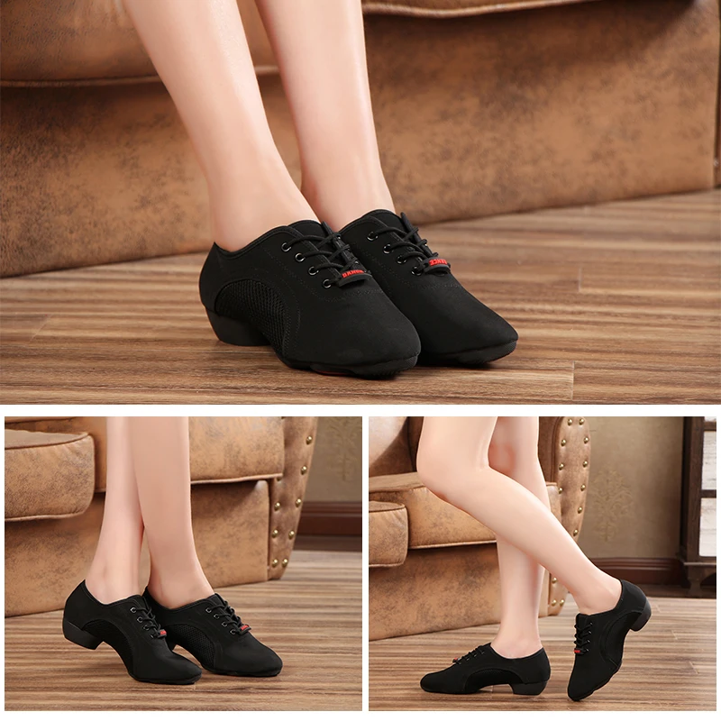 SWDZM Men Latin Dance Shoes Ballroom Modern Tango Jazz soft sole Oxford Shoes practice dance shoes Men Dance Sneaker size 34-45