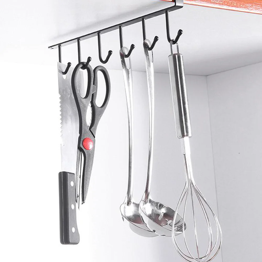 

Free Of Punch Storage Shelf Hanging Cap Paper Shelves Kitchen Iron Multifunction Hanger - 1 Piece