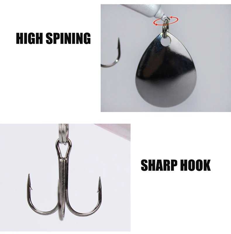 5 шт. набор металлическая Спиннер рыболовная приманка погремушки виброхвост для