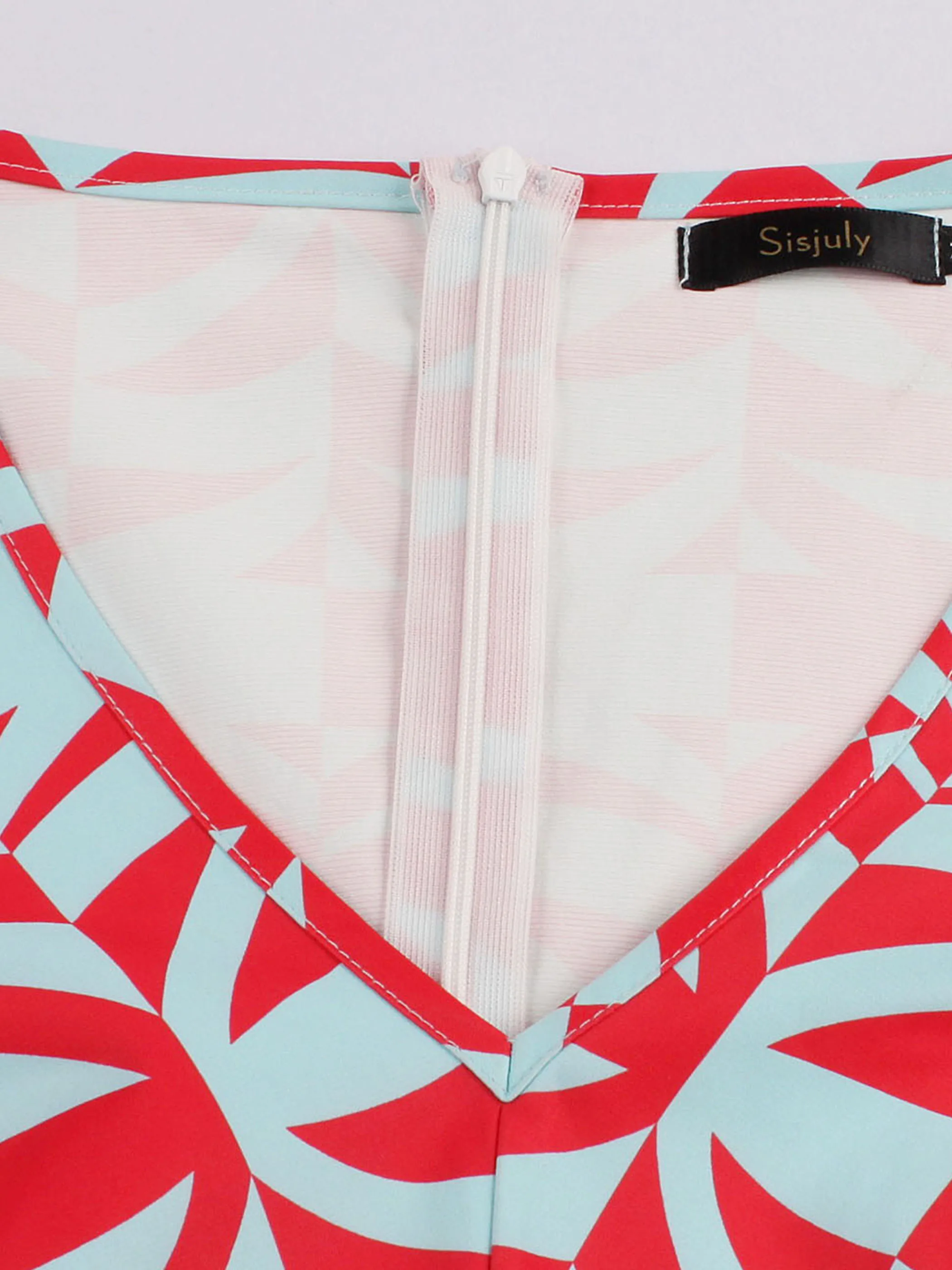 Женское платье с геометрическим рисунком рокабилли на весну и лето 2020 винтажное